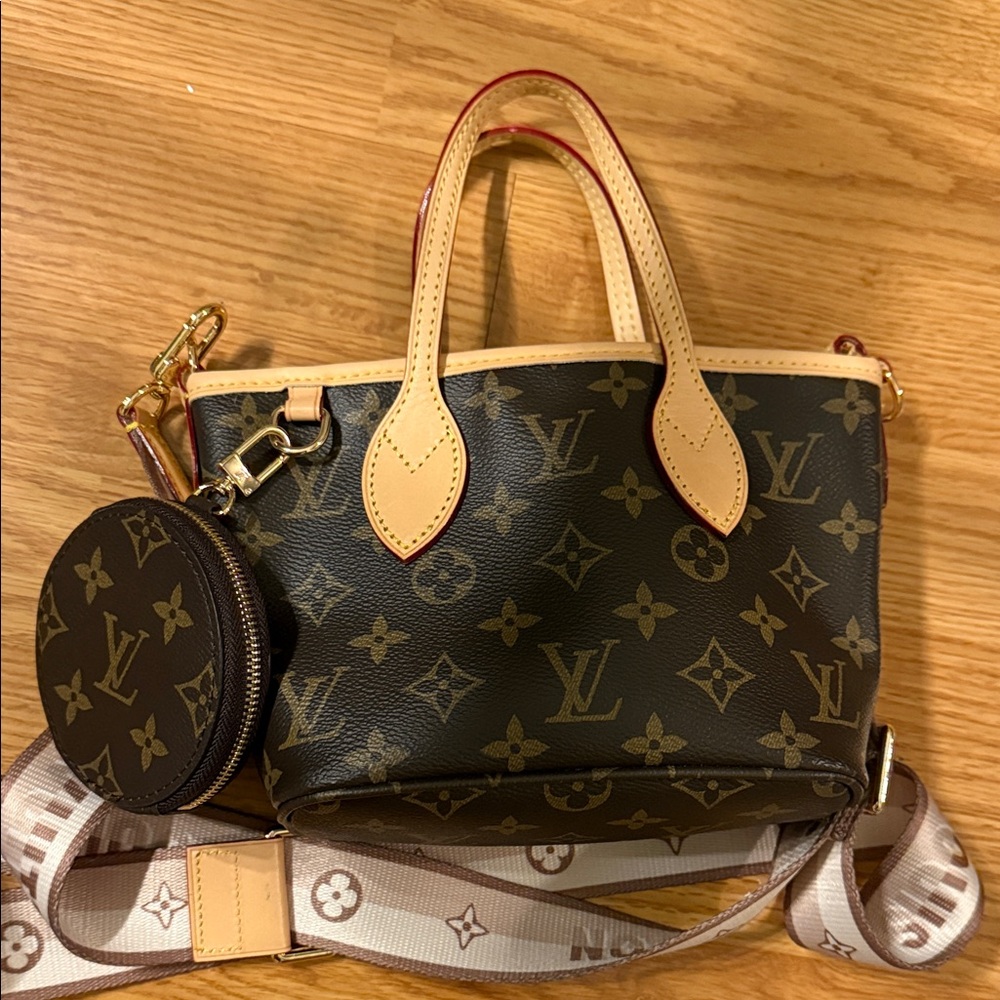 Coated canvas inspired mini tote Bag.